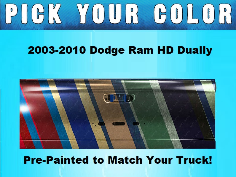 New Painted to Match Tailgate Shell 2003-09 Dodge Ram Dually - Click Image to Close
